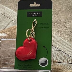 Kate Spade New York Heart-Shaped AirTag Keychain Charm